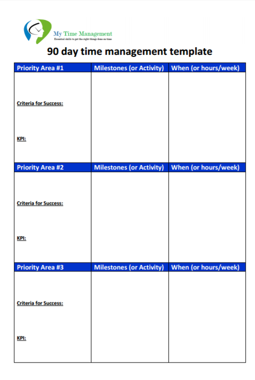 goal setting worksheet